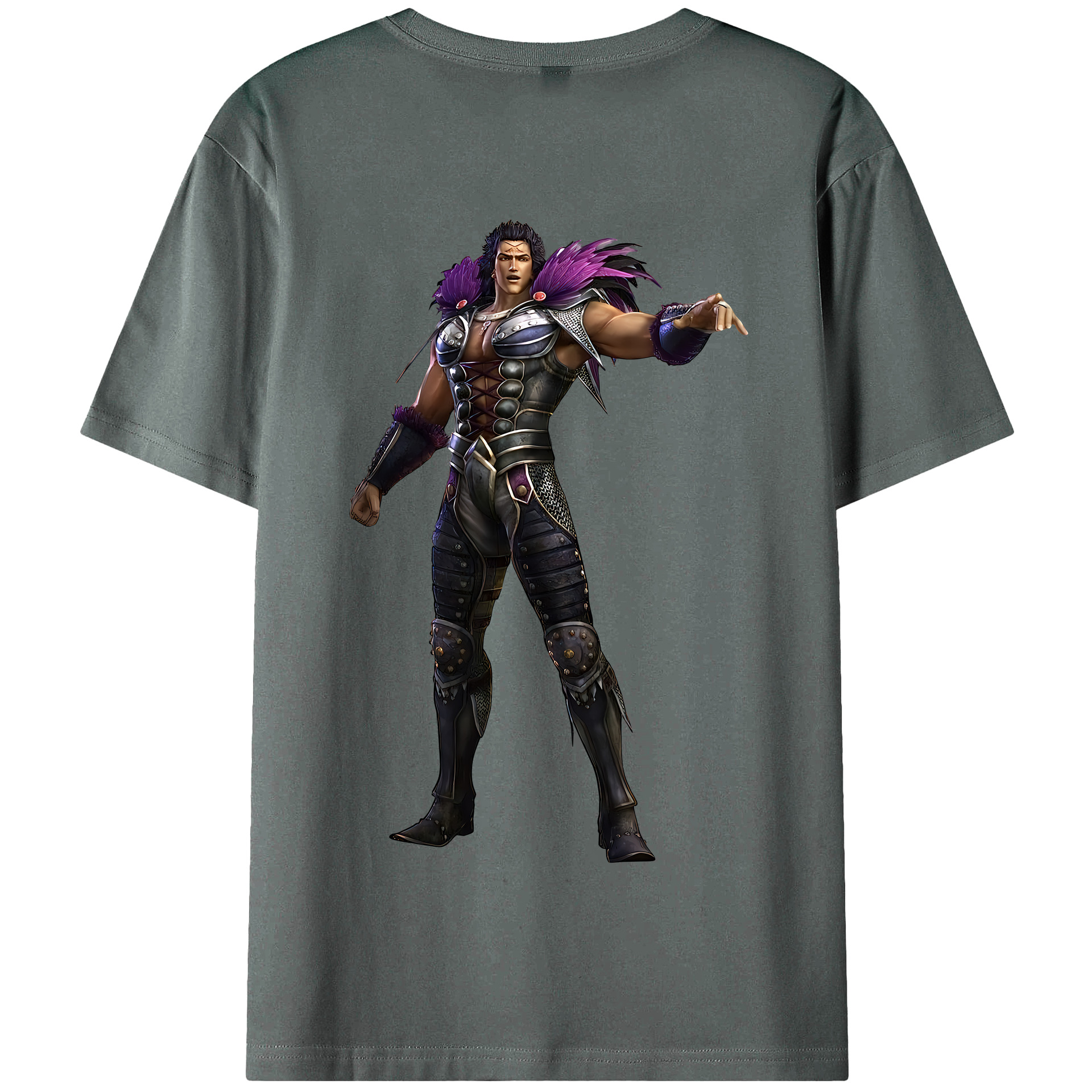 （画像用） 北斗の拳 Fist of the North Star 綿100％半袖Tシャツ（背面プリント）